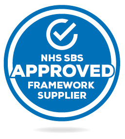 NHS SBS Approved Framework Supplier Accredited Badge